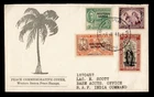 DR WHO 1946 NEW ZEALAND WESTERN SAMOA OVPT FDC PEACE ISSUE R78620