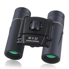 40x22 HD Powerful Binoculars 2000M Long Range Folding Mini Telescope BAK4