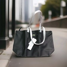 Lacoste ECLIPSE Tote Bag Stylish ZIP Black Designer Shoulder/hand bag 