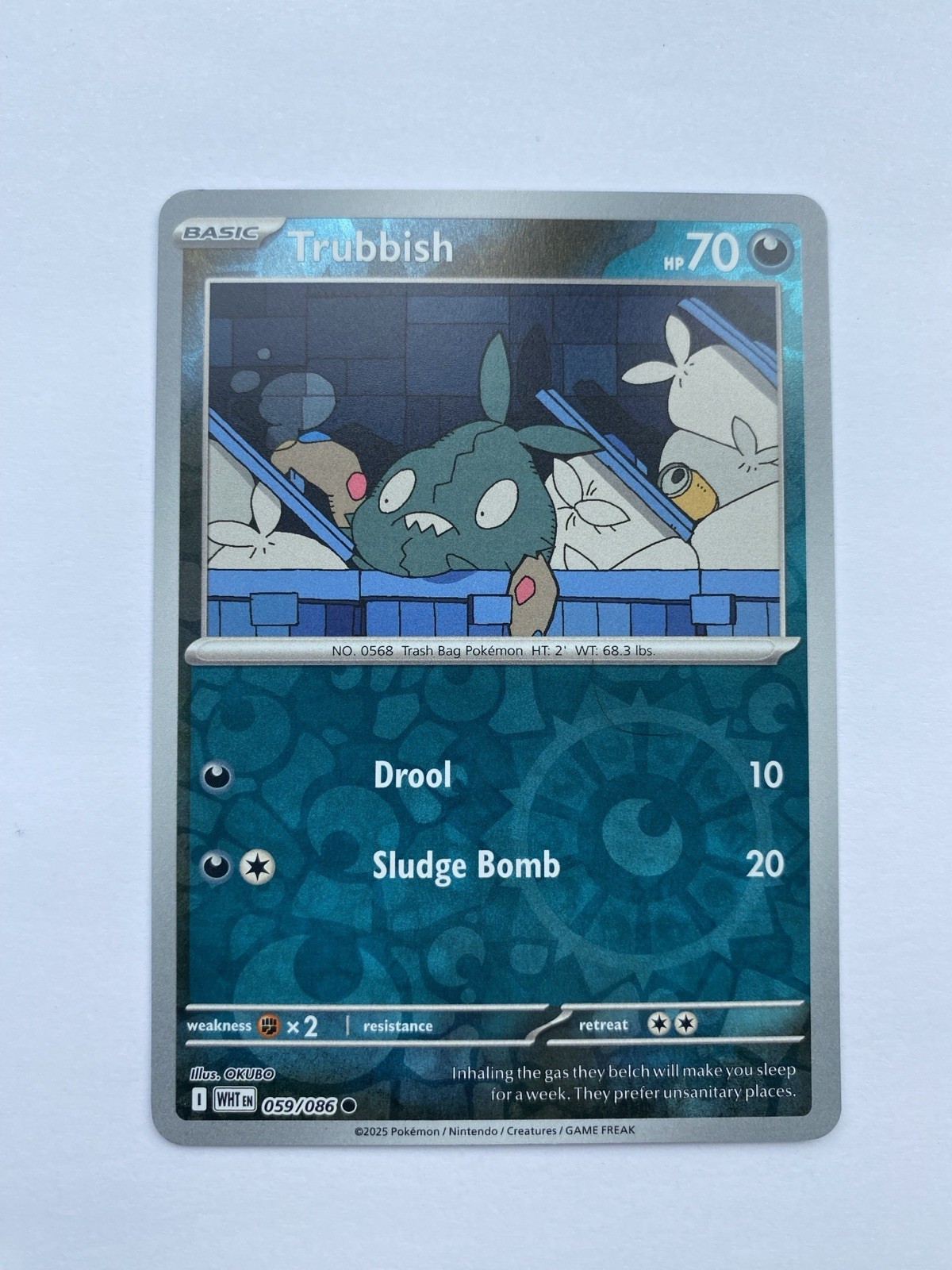 Trubbish | White Flare | 059/086 | Reverse Holo | NM/M | Pokémon TCG