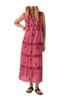 MAISON HOTEL LILI women's strawberry dress embroidery dark red