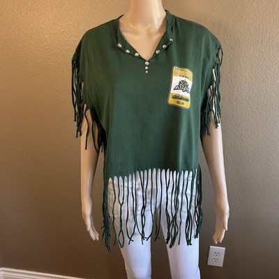 2007 NHL All Star Game All Access Dallas Women s Top With Fringe Trim Sz M 