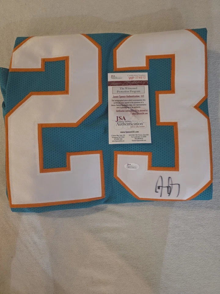 NFL JAY AJAYI #23 迈阿密多尔夫斯亲笔签名定制球衣 JSA 正品证书 — 第 2/4 张图片