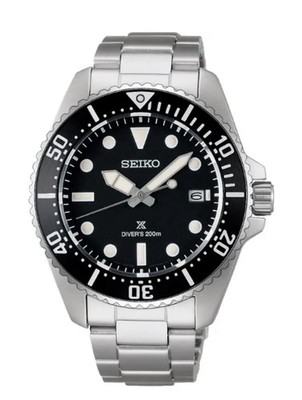 SEIKO PROSPEX SBDJ063 Solar Diver 200M Black Dial Men's Watch
