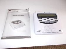 MIDLAND Weather Emergency Alert Radio Model WR-120EZ Tested WORKS with manual