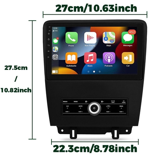 10" Android 13 Car Radio Stereo Display Update Carplay GPS Navi For Ford Mustang - Picture 23 of 24