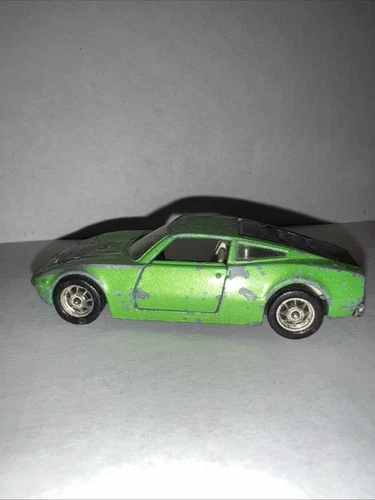 Vintage Corgi Whizzwheels Ford GT 70 Diecast Toy Car Green 1:43 Missing Door