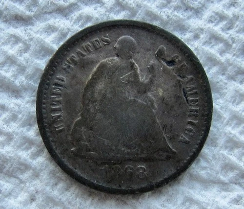 1868-S Seated Liberty Half Dime — photo from another recent sale
