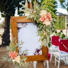 artificial Flowers Swag leaves Decorative for Ceremony Arbor Decoration