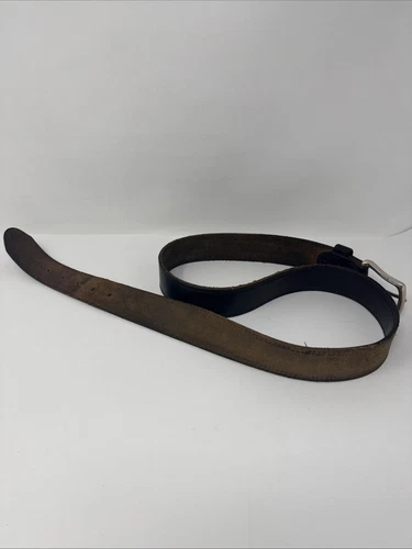Red Wing Shoes 40 Leather Belt Mens Black Leather Vtg - Picture 4 of 8