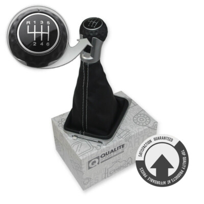 SCHALTKNAUF SCHALTSACK SCHALTMANSCHETTE FÜR VW GOLF 7 VII GTI GTD  WEIß DESIGN