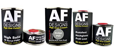 FÜR Dodge PSH Silverstone Perl Metallic Autolack Grundierung Klarlack 3,7L Set