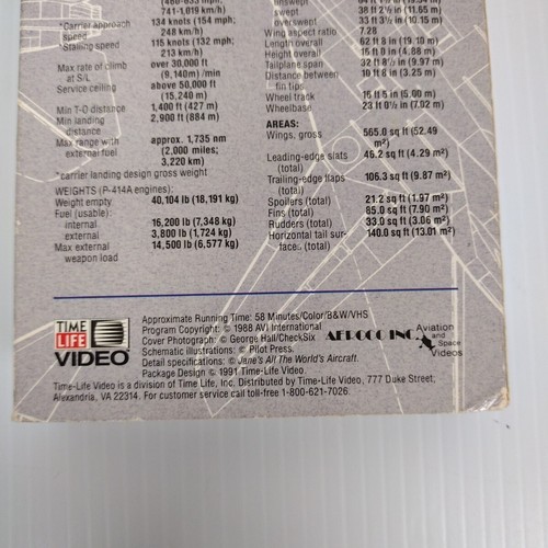 F 14-Tomcat (VHS © 1988) Great Fighting Jets Series by Time Life Video - Picture 7 of 9