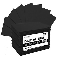 Dental Bibs Waterproof Polyback Towel 3 Ply Tissue Paper Napkins 80 PCS