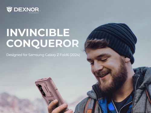 Funda de cuerpo completo Dexnor para Samsung Galaxy Z plegable 6 con soporte para S Pen y soporte - Imagen 73 de 73