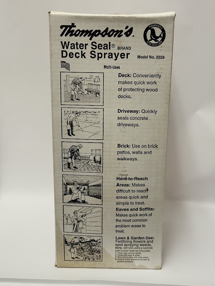 Thompson's 1.5gallon Deck Fence and Patio Sprayer 2559 for sale