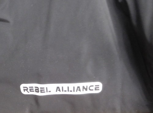 Star Wars Rebel Alliance Bomber Jacket Men's Large Black X-Wings Patch - Picture 5 of 12