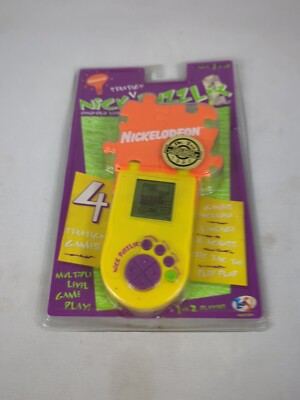 Vintage Nickelodeon Nick Puzzler Electronic Hand Held 4 Games NIB Sealed 1995