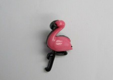 Flamingo novelty buttons 28mm shank backed button - children / Baby 15% multibuy