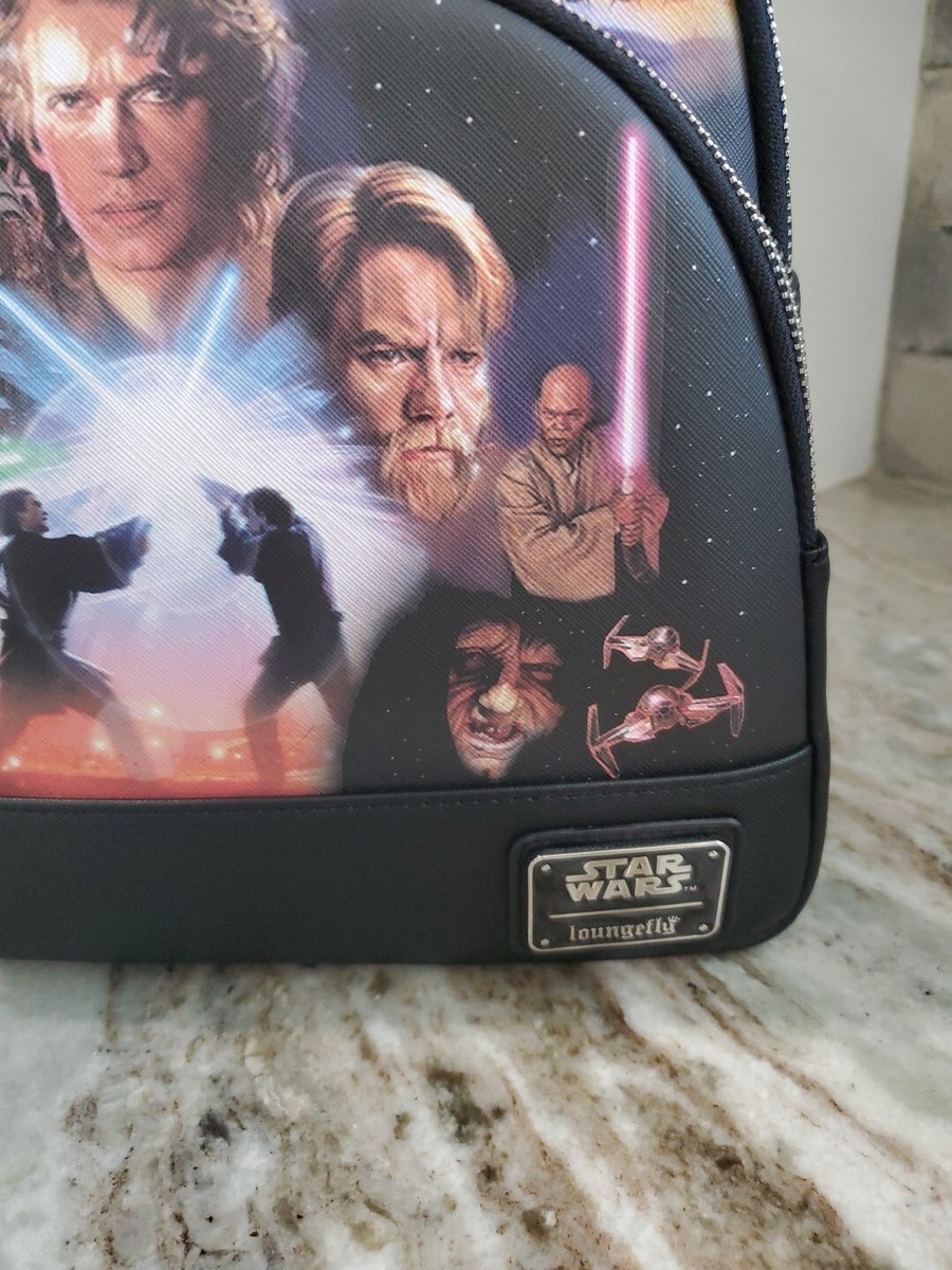 Loungefly Disney Star Wars Prequel Trilogy Triple Pocket