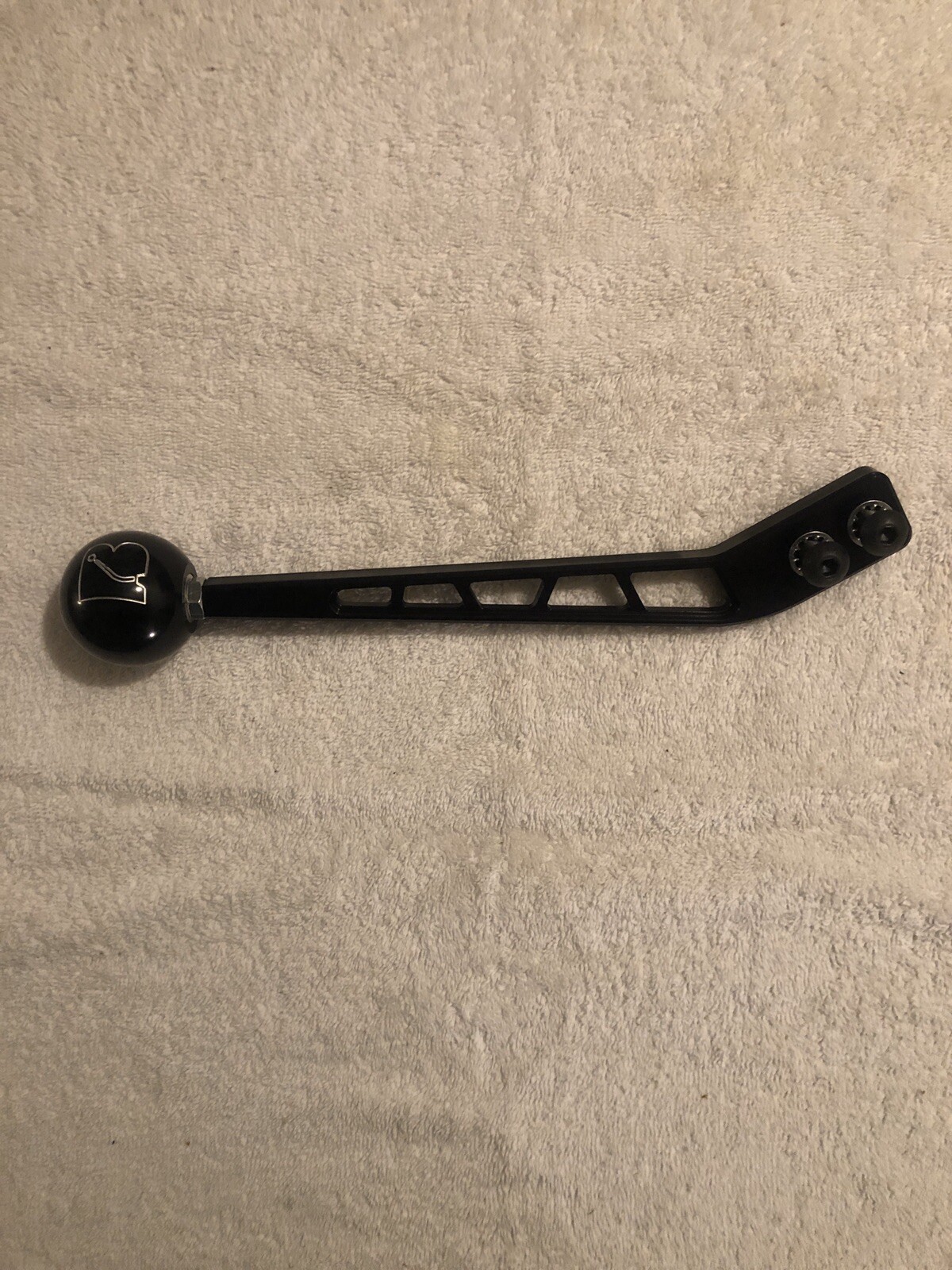 BOWLER POLISHED BLACK SHIFT LEVER,OUTLAW,10