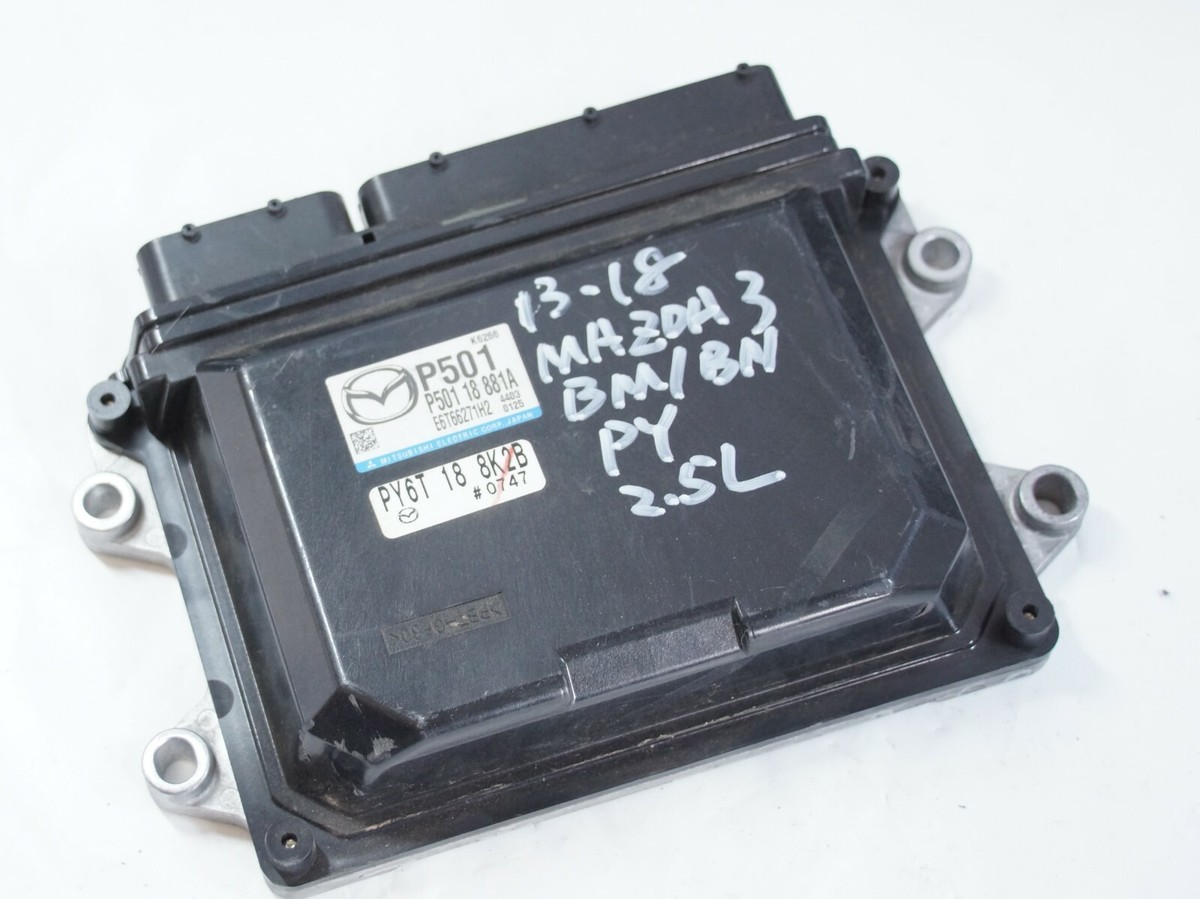 2014-2018 Mazda 3 BM BN PY 2.5L Petrol Engine ECU OEM P50118881A