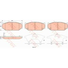 TRW Bremsbeläge GDB3522 Bremsklötze für Suzuki Swift III MZ EZ