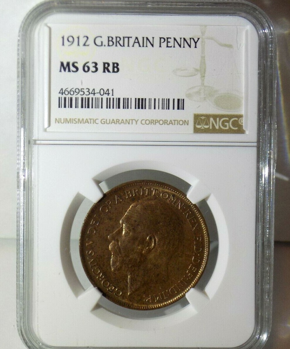 NGC MS63/1962年イギリス/1ペニー銅貨/ブリタニア／グレートブリタン