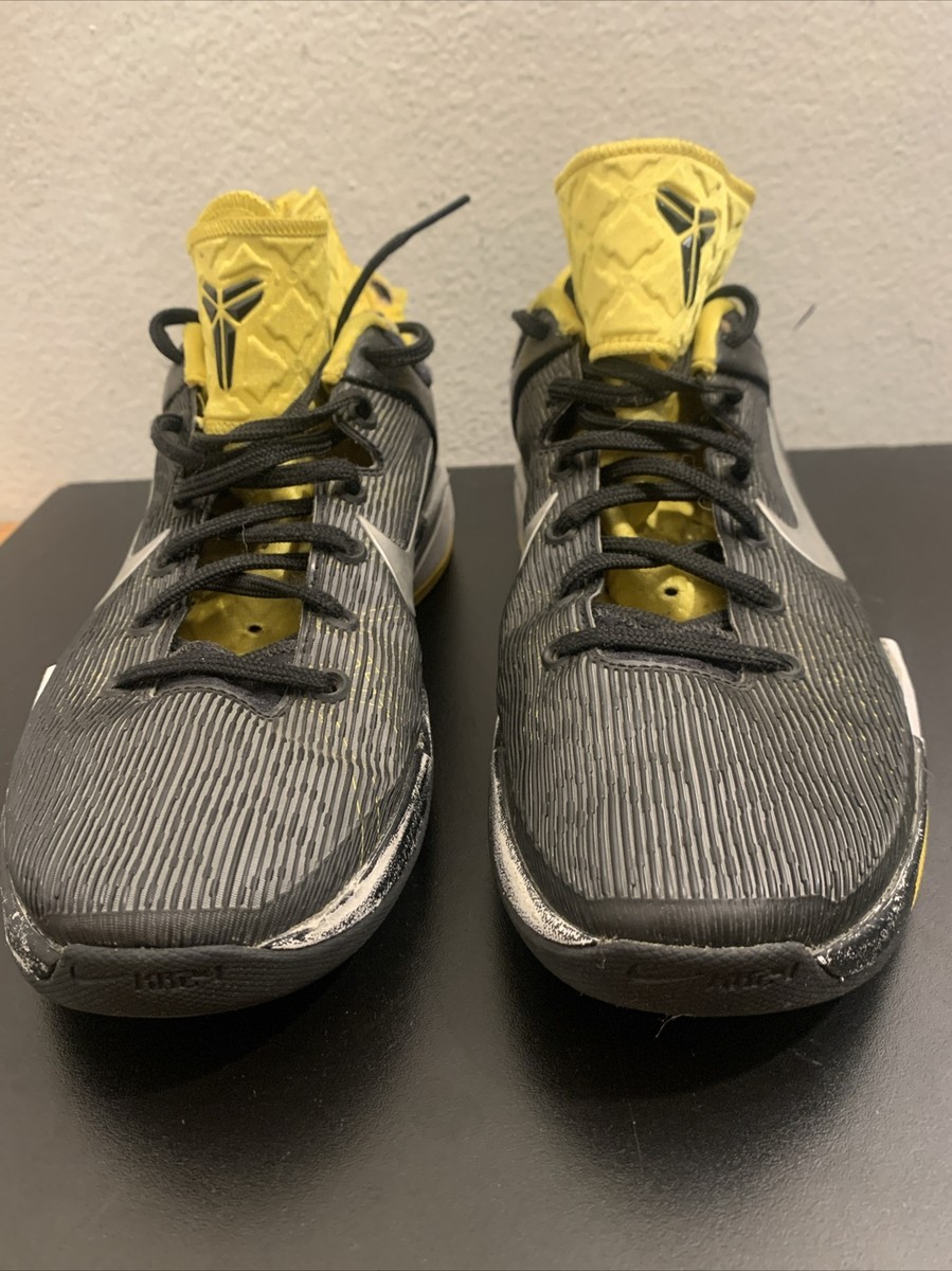 Nike Zoom Kobe VII 7 Supreme Low Del Sol 2011 Black Yellow 488244