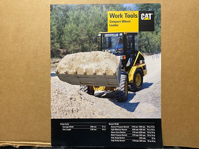 Caterpillar Work Tools for Compact Wheel Loader  906 etc Brochure/Catalog 1998