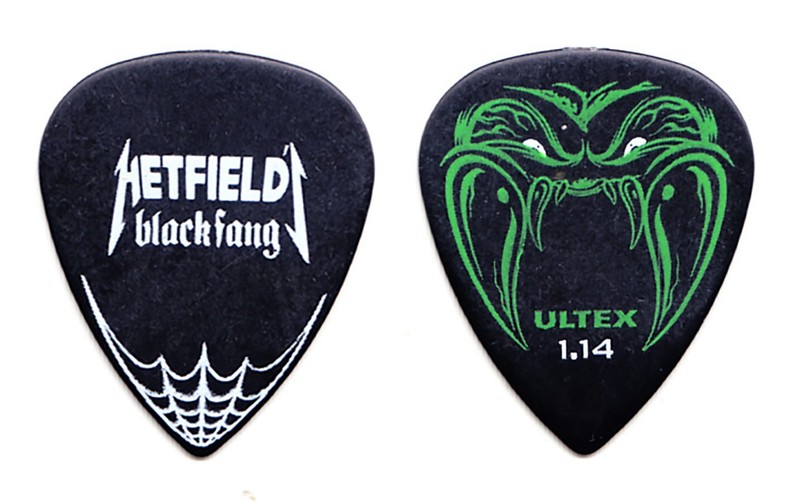 Metallica James Hetfield Black Fang 1.14 mm Guitar Pick - 2010 Tour