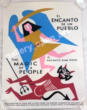 Alexander Girard he Magic of a People 1968 Poster Silkscreen Maximo Dead stock