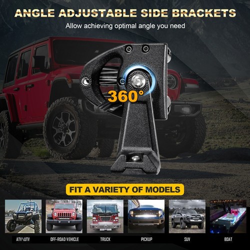 AUXBEAM Hidden Bumper 240W 42'' Curved LED Light Bar for 2009-18 Dodge RAM 1500 - Picture 8 of 12