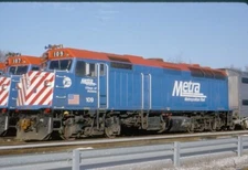 Metra 109 F-40PH, Chicago, Il, 11/92; Kodachrome Original
