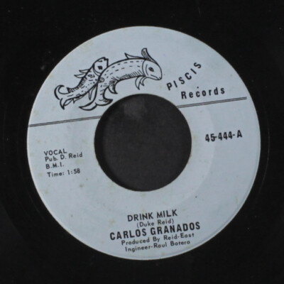 CARLOS GRANADOS: drink milk / you were to be PISCIS 7'' Single 45 RPM