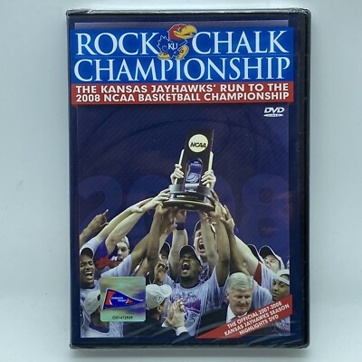 Rock Chalk Championship DVD OOP Kansas Jayhawks 2008 NCAA Basketball KU SEALED
