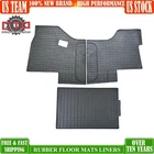 Truck Floor Mats 3PCS for Kenworth T680/T880/W990`S&Peterbilt579/567 Latex/Black