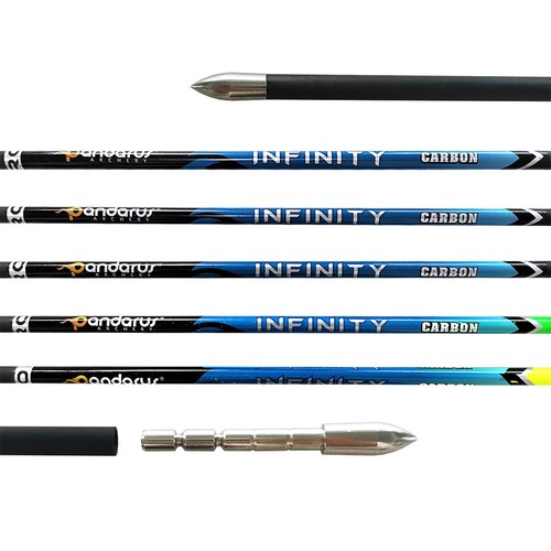 12 X 003" Pure Carbon Arrows SP200-1500 ID4.2 Archery Target Shoot PANDARUS - Picture 7 of 12