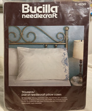 Bucilla Needlecraft 'trousseau' Pillow Case Kit No. 48749, New in original pkg.