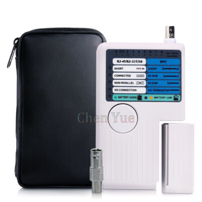 Network Cable Tester Remote RJ11 RJ45 USB BNC LAN For UTP STP LAN Cables Tracker
