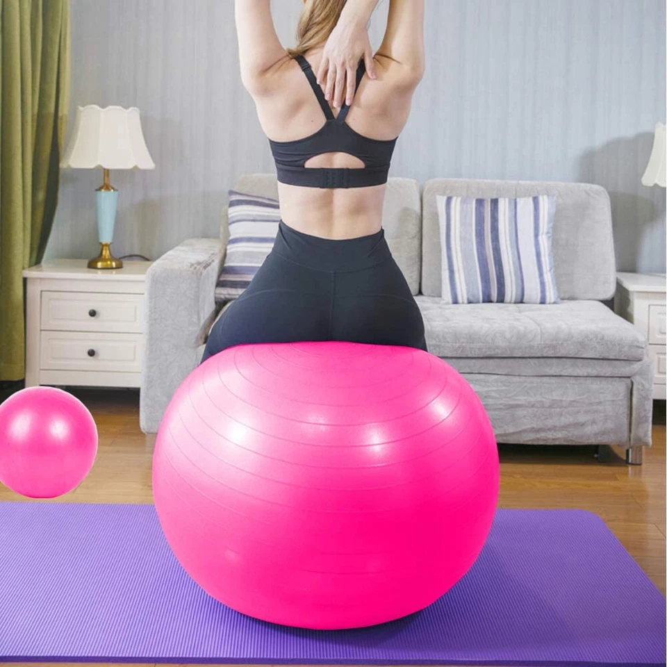 23" 26" 29" Yoga Ball Exercise Anti Burst Fitness Balance Workout Stability - Image 3 of 4