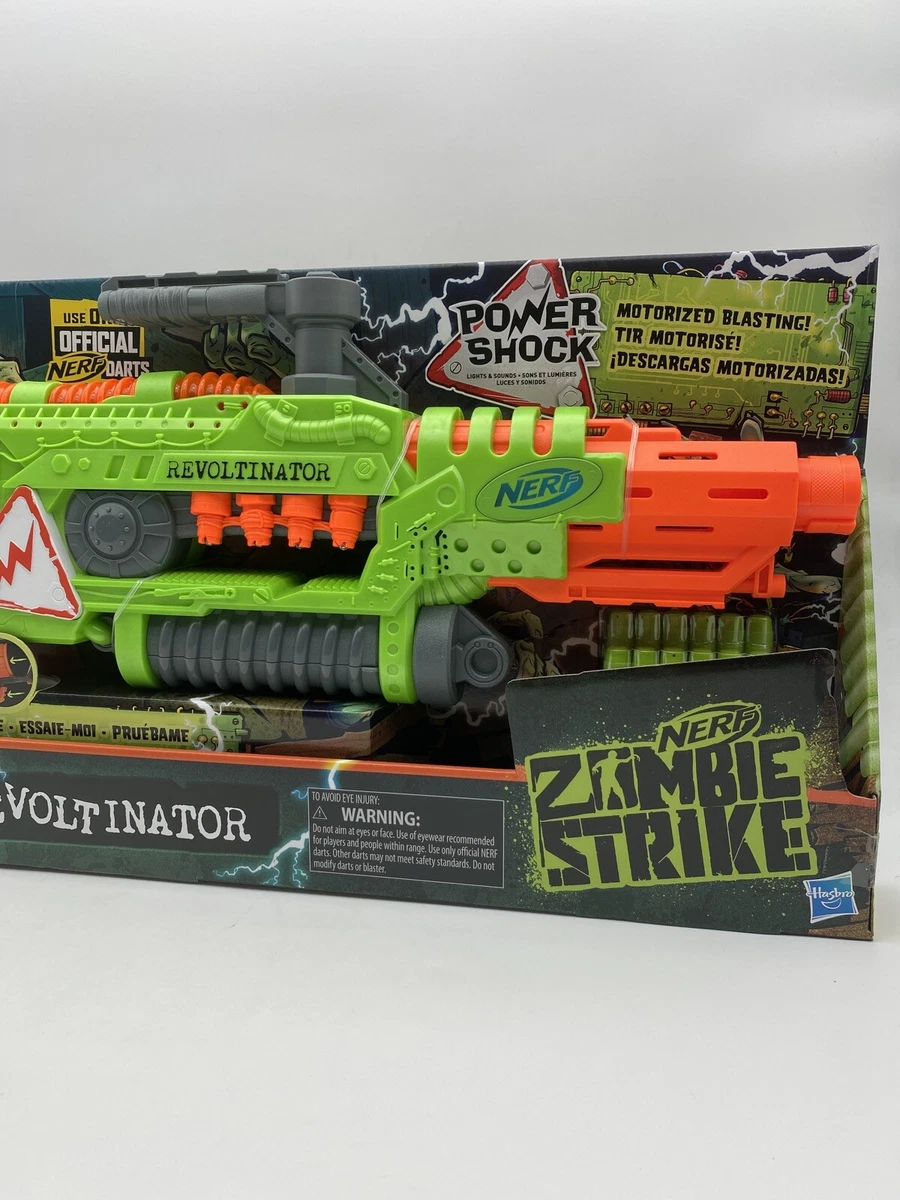 Revoltinator Nerf Zombie Strike Toy Motorized Blaster & 18 Nerf Darts 