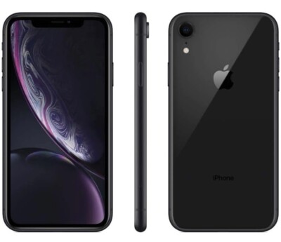 Apple iPhone XR, Fully Unlocked, 64 GB - Black (USED) excellent Condition 