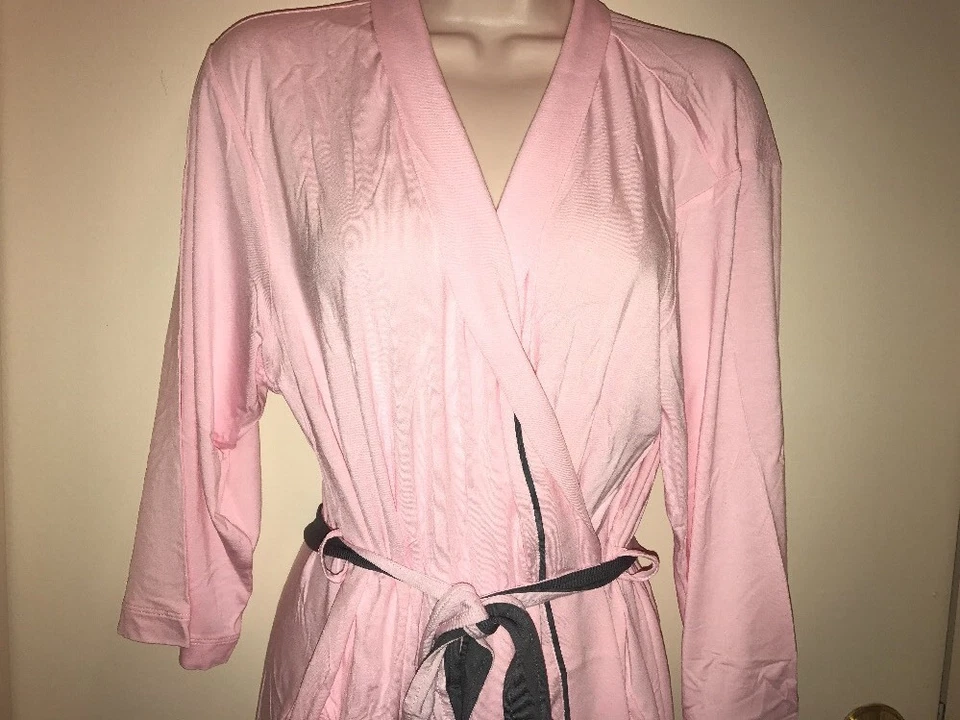 JOCKEY Mujer Moderna Primavera Poesía Bata Envolvente "ROSA EN POLVO" L NUEVO CON ETIQUETAS Lencería Sexy Foto 3 de 4