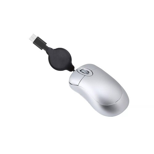 Retractable Cable Wired Mouse Mini Computer Mouse Creative USB C Mouse - Picture 15 of 15