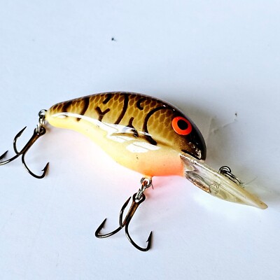 Vintage Pradco Bandit 100 Series Crankbait Round Lip Fishing Lure - M813.1
