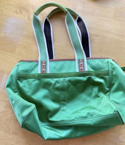 Coach Green Large Shoulder Bag Purse - Picture 1 of 3