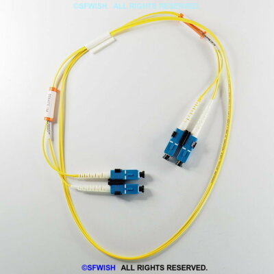 CommScope 100+Gb/s(OS2) SM SC to SC 2 Fiber Duplex Patch Cable, 1.6mm, Riser, 1m