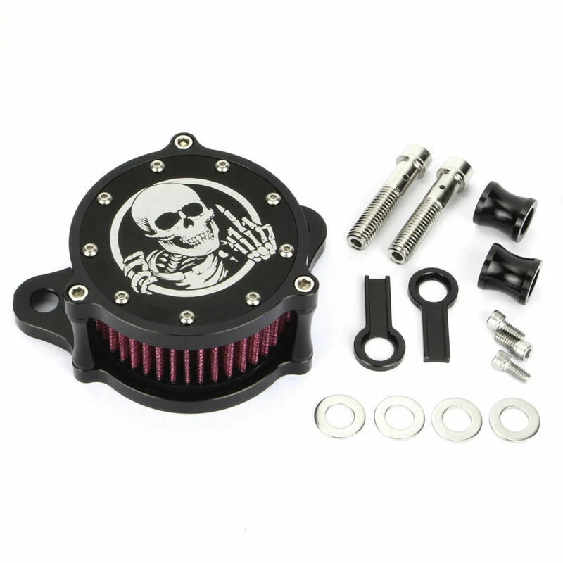 Air Cleaner Intake Filter System Kit For Harley Sportster XL 883 1200 1988-2025 - Image 3 of 4