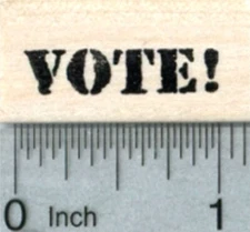 Vote Rubber Stamp, Small Size A33707 WM